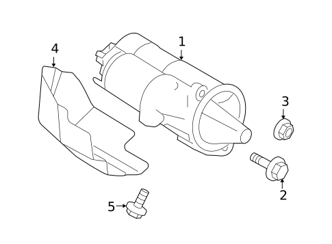 Starter for 2009 Hyundai Santa Fe #1