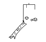 6221130501B1 - Body: Windshield Pillar Trim for Lexus: GS350, GS450h, GS460 Image