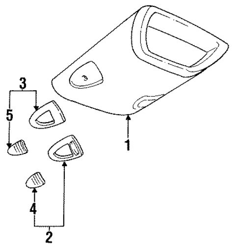 Overhead Console for 1998 Buick Skylark #0