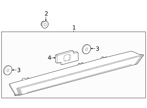 High Mounted Stop Lamp for 2025 Toyota Highlander #0