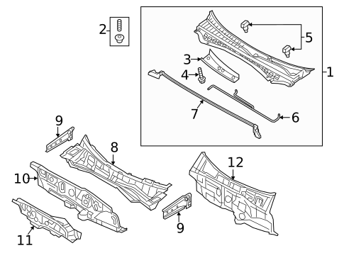 Cowl for 2017 Kia Optima #0