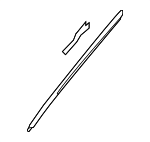 755040E050 - : Side Molding for Lexus: TX350, TX500h, TX550h+ Image