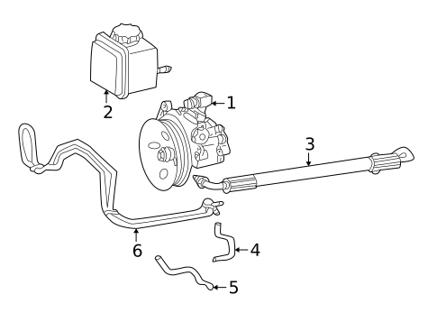 Pump & Hoses for 2002 Mercedes-Benz C230 #0