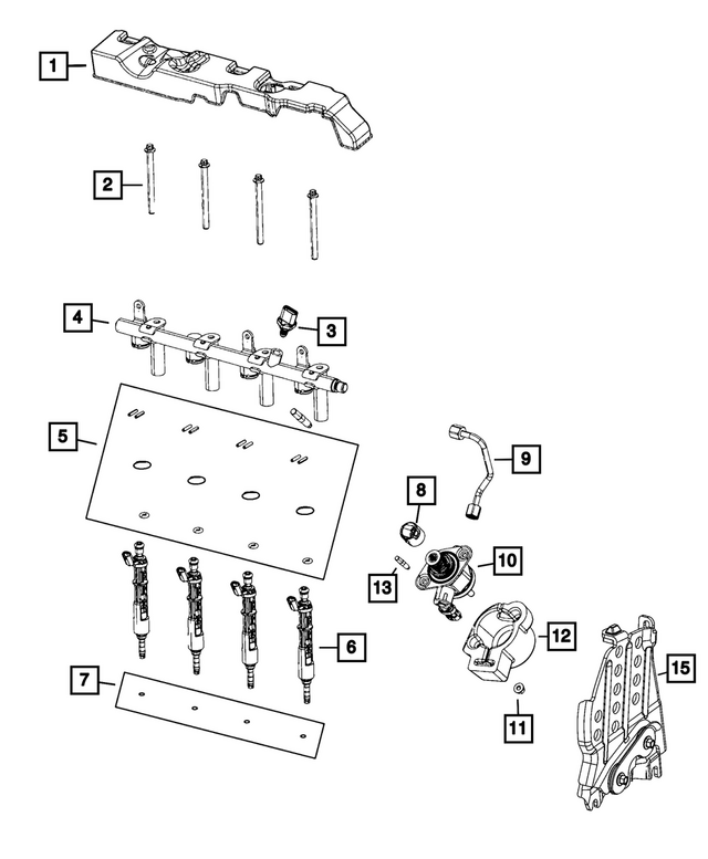 6511832AA - Fuel and Accelerator Pedal: 6 Lobe External Head Bolt for Mopar Image