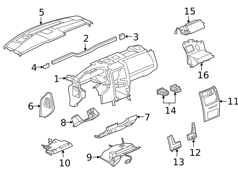 Instrument Panel for 2004 Cadillac XLR #0