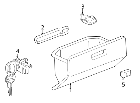 Glove Box for 2001 Toyota MR2 Spyder #0