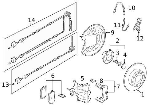 Anti-Lock Brakes for 2009 Volkswagen Rabbit #0