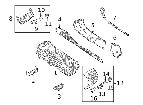 Center Console for 2012 Ford Taurus #0
