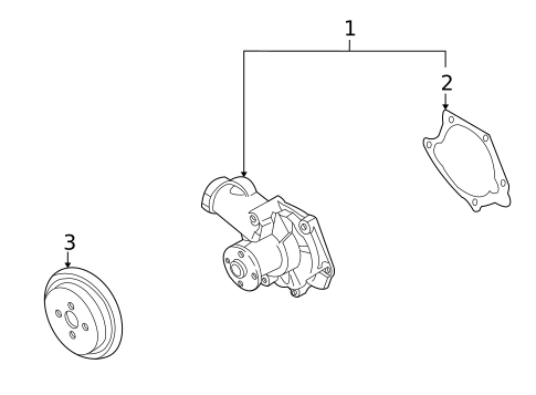 Water Pump for 2004 Mitsubishi Outlander #0
