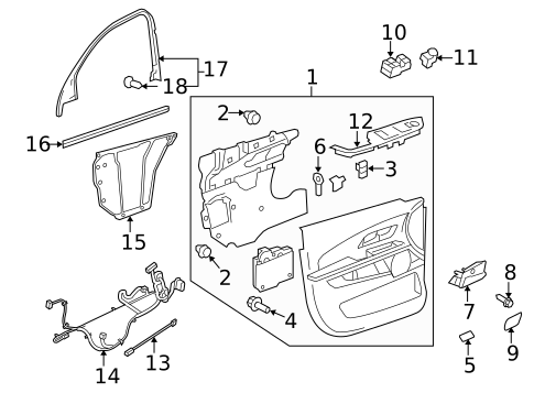 Mirrors for 2014 GMC Terrain #1