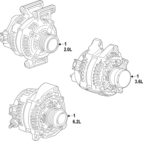Alternator for 2021 Chevrolet Camaro #1