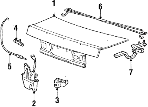 Trunk for 1986 Honda Civic #0