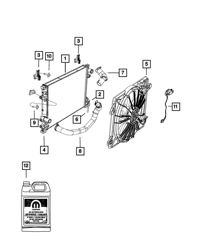5137723AA - Cooling: Radiator Drain Hose for Mopar Image