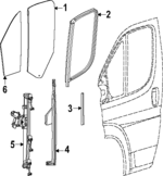 68166158AB - Body: Door Glass for Mopar Image