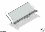 51467990180 - Individual Equipment: Sun Blind, Rear Electr. for BMW: 740eX, 740i, 740iX, 745eX, 750i, 750iX, BMW ALPINA B7, M760iX Image image