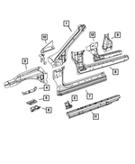 4389908AC - Body Sheet Metal Except Doors: Sill Reinforcement, Right for Mopar Image