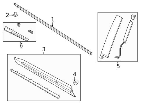 Exterior Trim - Front Door for 2024 Lincoln Aviator #0