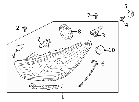 Bulbs - Chassis for 2022 Kia Rio #1