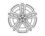 7P6601025AH88Z - : Wheel, Alloy for Volkswagen: Touareg Image