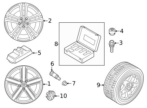 Wheels for 2015 Volkswagen Touareg #0