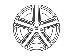 7P6601025G3AJ - : Wheel, Alloy for Volkswagen: Touareg Image