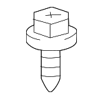 9015950388 - Body: Grille Screw for Lexus: GX460, LX570, LX600, LX700h, NX200t, NX250, NX300, NX300h, NX350, NX350h, NX450h+, RX350, RX350L, RX450h, RX450hL, RZ300e, RZ450e Image