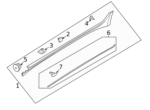 Exterior Trim - Pillars for 2025 Hyundai Sonata #0