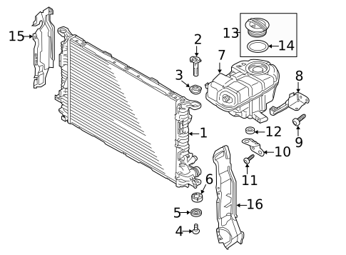 Radiator & Components for 2016 Audi S7 #0