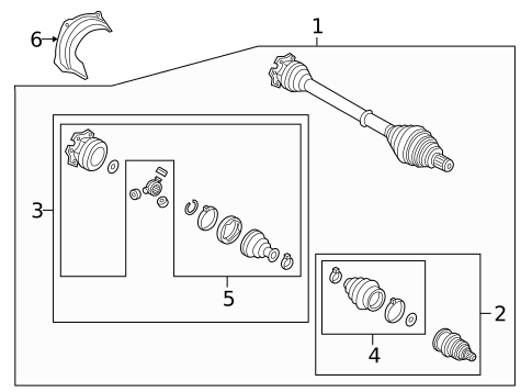 Drive Axles for 2025 Audi A6 Quattro #0