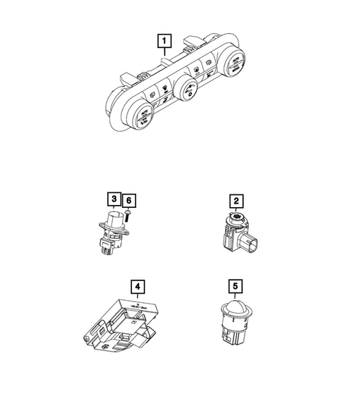Air Conditioner and Heater Controls for 2018 Alfa Romeo Stelvio #0
