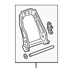 13551363 - Body: Seat Back Frame for Buick: Enclave, LaCrosse | Cadillac: XT5, XT6 | Chevrolet: Malibu, Traverse, Traverse Limited | GMC: Sierra 1500, Sierra 3500 HD Image