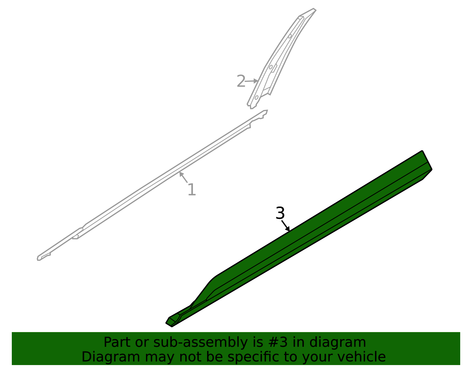 2022 Kia Carnival Body Side Molding 87722-R0100 | TascaParts.com