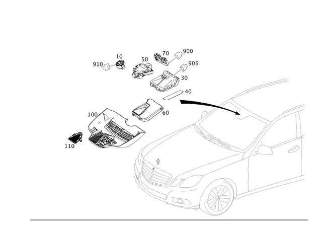 9052703 - Electrical System: Multi-Purpose Camera for Mercedes-Benz: E250, E350, E400, E550, E63 AMG, E63 AMG S Image image