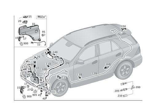 Windshield Washer System for 2018 Mercedes-Benz GLS450 #0