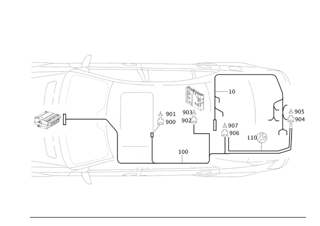 2214402710 - Electrical Equipment and Instruments: Wiring Harness for Mercedes-Benz Image image