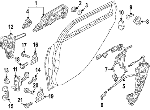 Rear Door for 2025 Genesis G90 #1