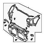62500CD700 - : Radiator Support for Nissan: 350Z Image