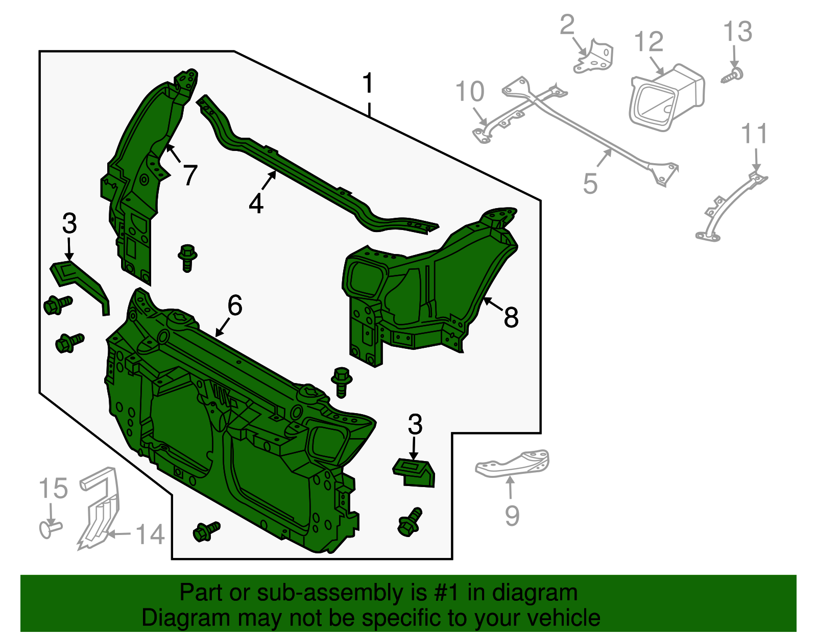 20062007 Nissan 350Z Radiator Support 62500CD705 OEM Parts Online