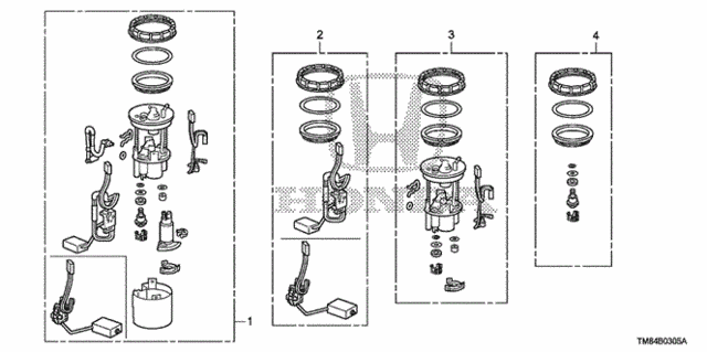 Fuel Pump Set Components for 2013 Honda Insight #0