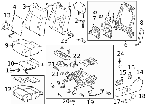 Driver Seat Components for 2021 Toyota Tundra #2