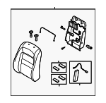 GP9A88180A02 - Body: Seat Back Assembly for Mazda: 6 Image