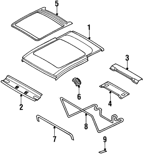 Roof & Components for 2003 Isuzu Rodeo Sport #0