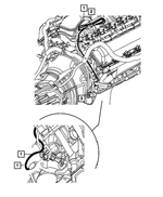 56051063AC - Engine 4.7L Eight Cylinder: Engine Block Heater Cord for Mopar Image