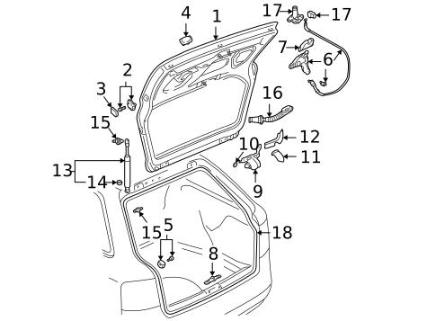 Liftgate for 2007 Audi A4 Quattro #0
