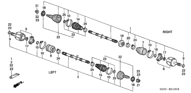 Driveshaft for 1986 Honda Accord #0