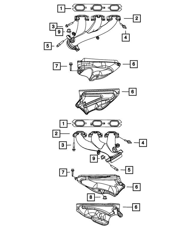 6507644AA - Engine 3.5L Six Cylinder: Double Ended Stud, Mounting for Chrysler: 300 | Dodge: Challenger, Charger, Magnum Image