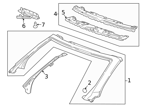 Windshield Header & Components for 2020 Chevrolet Camaro #0