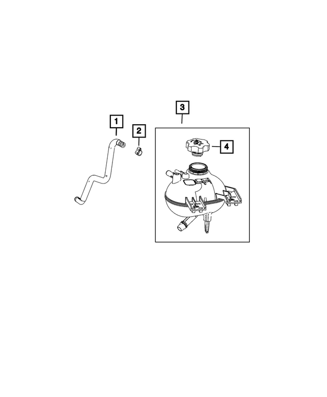 68504242AA - Cooling: Coolant Bottle Supply Hose for Mopar Image