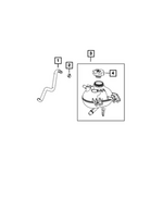 68504242AA - Cooling: Coolant Bottle Supply Hose for Jeep: Renegade Image