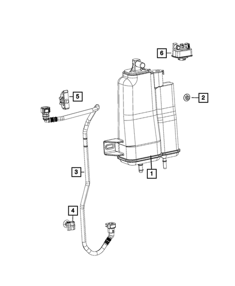 Vacuum Canister/Leak Detection Pump for 2018 Fiat 500X #0